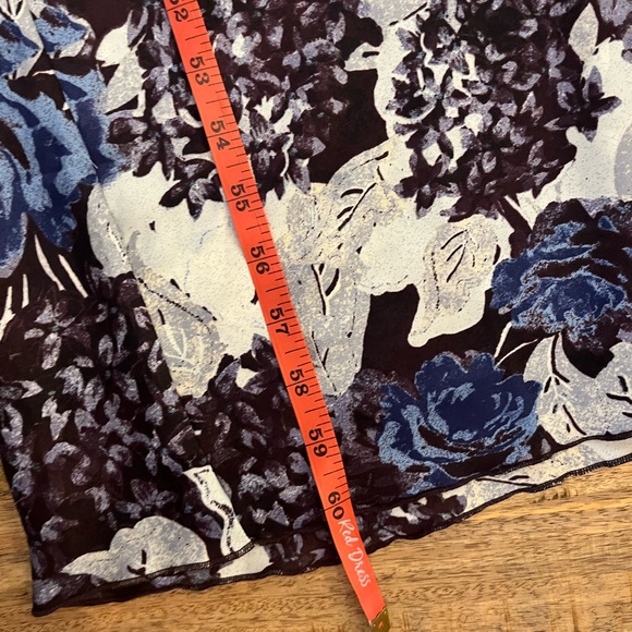 NWOT Free People Worth the Wait Floral Maxi Dress Dark Night XL Satin Slip - Picture 15 of 15